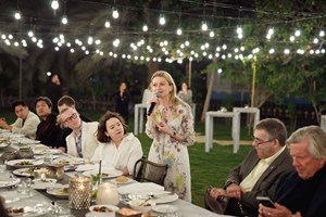 Vilma Jurkute. VIP Dinner at Abdelmonem Alserkal’s Home Garden. FIELD MEETING Take 6: Thinking Collections (25–26 January 2019). In Collaboration with Alserkal Avenue, Dubai. Courtesy Asia Contemporary Art Week (ACAW).